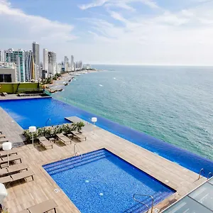 Apartamento Cozy Con Excelente Vista En Edificio De Lujo - H2 Regency, Cartagena